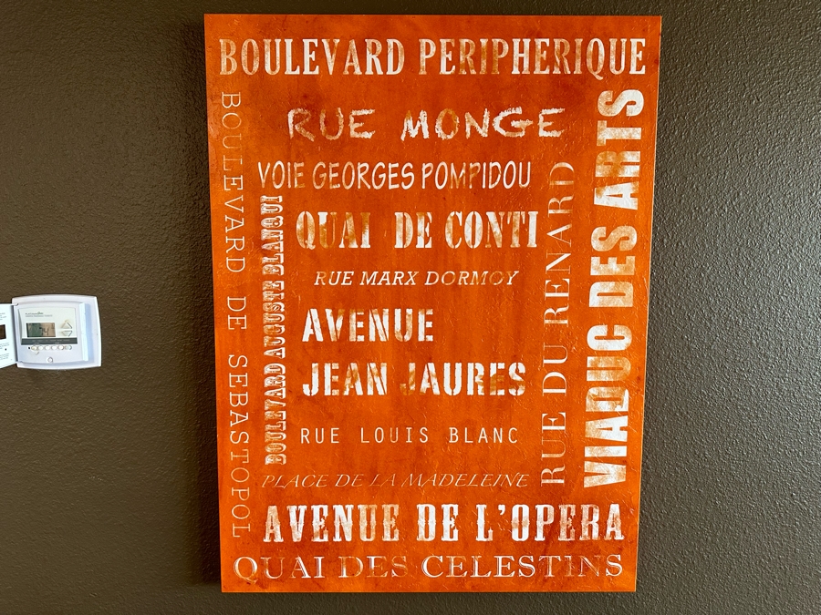 Orange French Canvas Print 30' X 40'