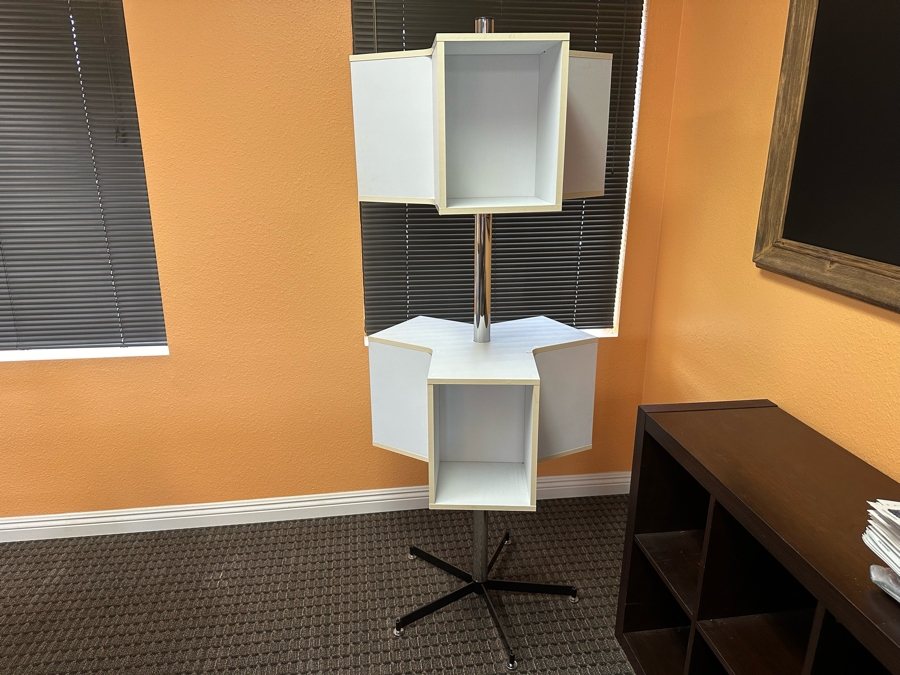 Rotating Bookcase Shelving With Chrome Stand 71'H [Photo 5]