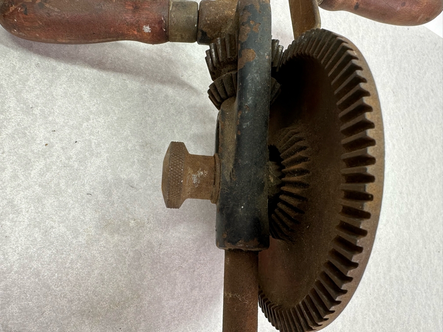 Pair Of Vintage Metal Mechanical Hand Crank Drills [Photo 5]