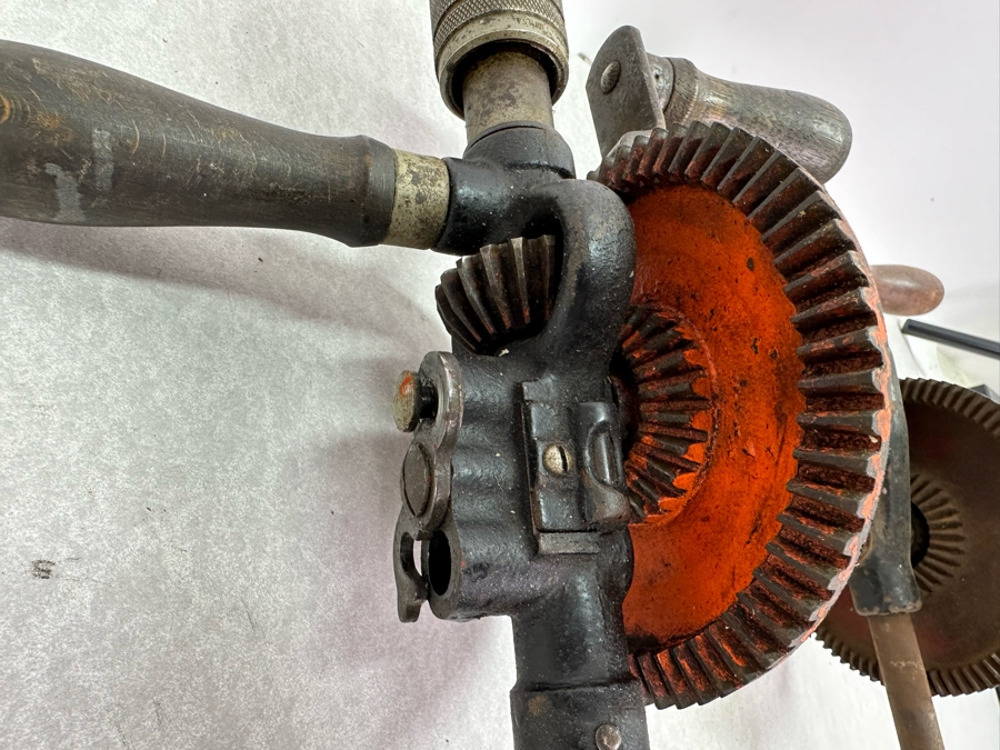 Pair Of Vintage Metal Mechanical Hand Crank Drills [Photo 4]