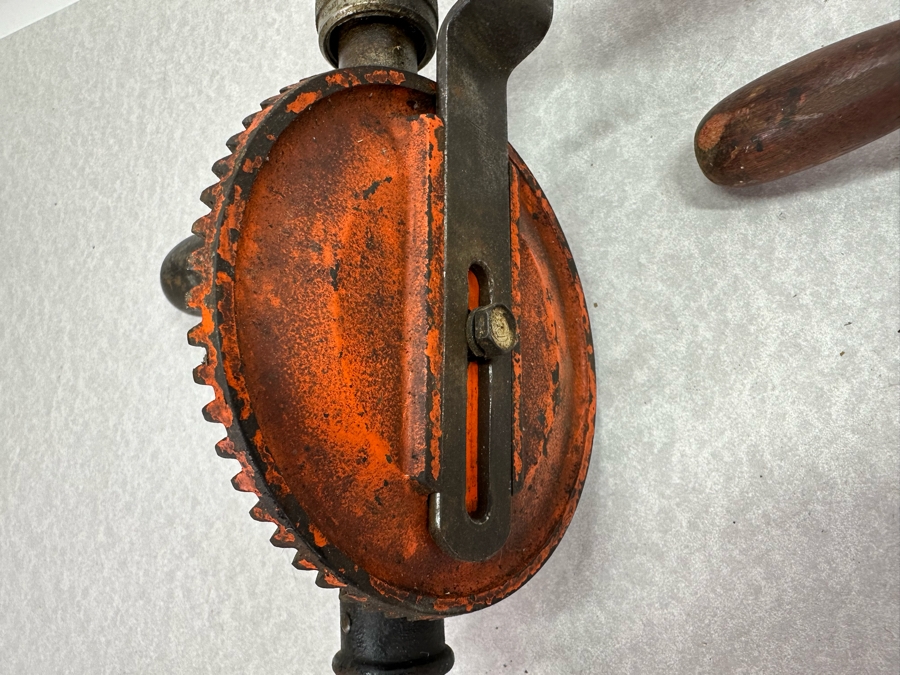 Pair Of Vintage Metal Mechanical Hand Crank Drills [Photo 2]