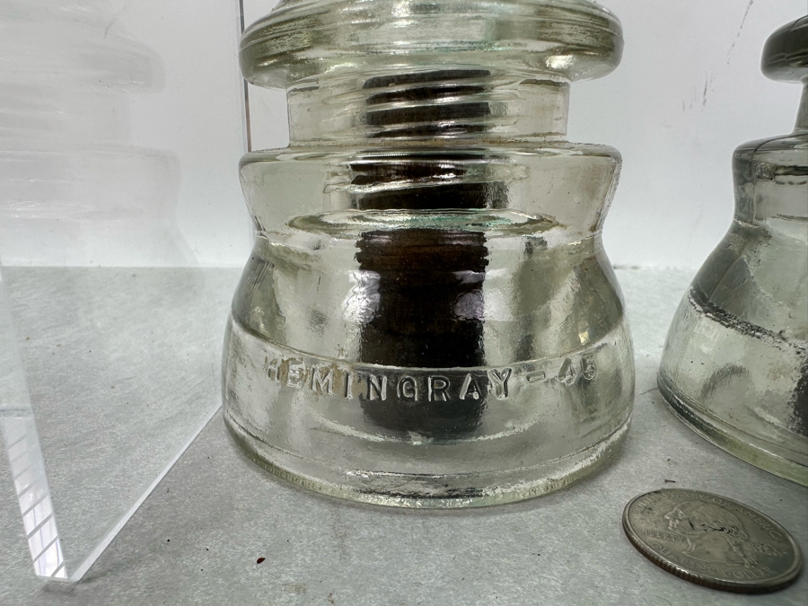 Five Vintage Glass Insulators [Photo 3]