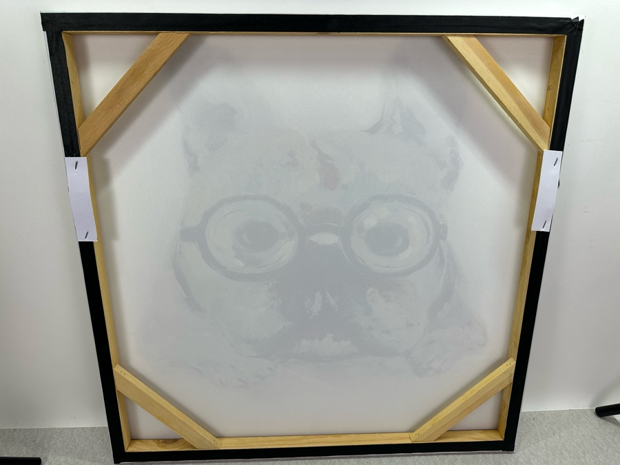 Wynford In Glasses Canvas Dog Print, New 24' X 24' [Photo 7]