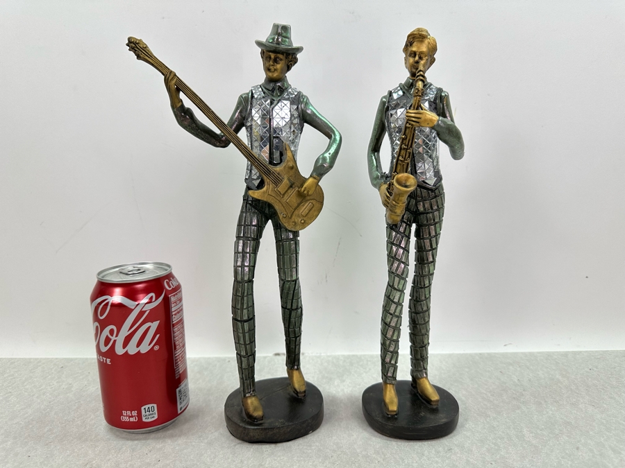 Decorative Resin / Mirror Musicians Sculptures, New 12'H [Photo 2]