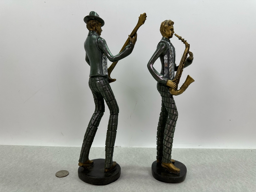 Decorative Resin / Mirror Musicians Sculptures, New 12'H [Photo 5]