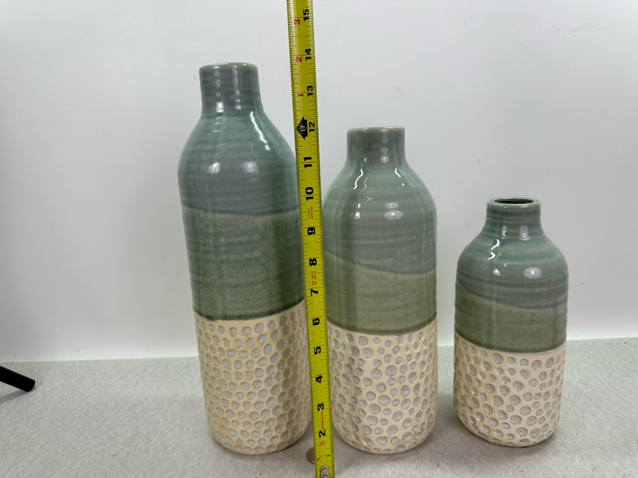 Set Of Three Dahlia Vases, New 14'H [Photo 5]