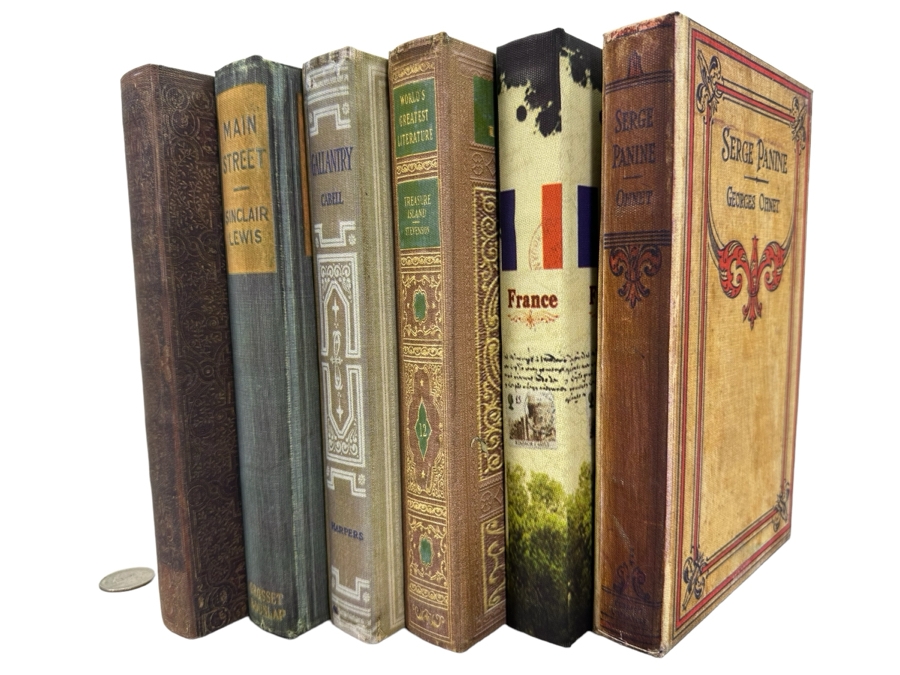 Set Of Six Faux Book Safes, New 8.25'H [Photo 1]