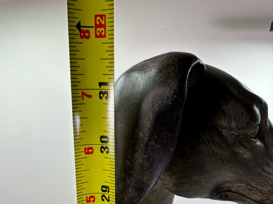 Large Resin Art Deco Style Greyhound Dog Sculpture, New 31.5'H [Photo 5]