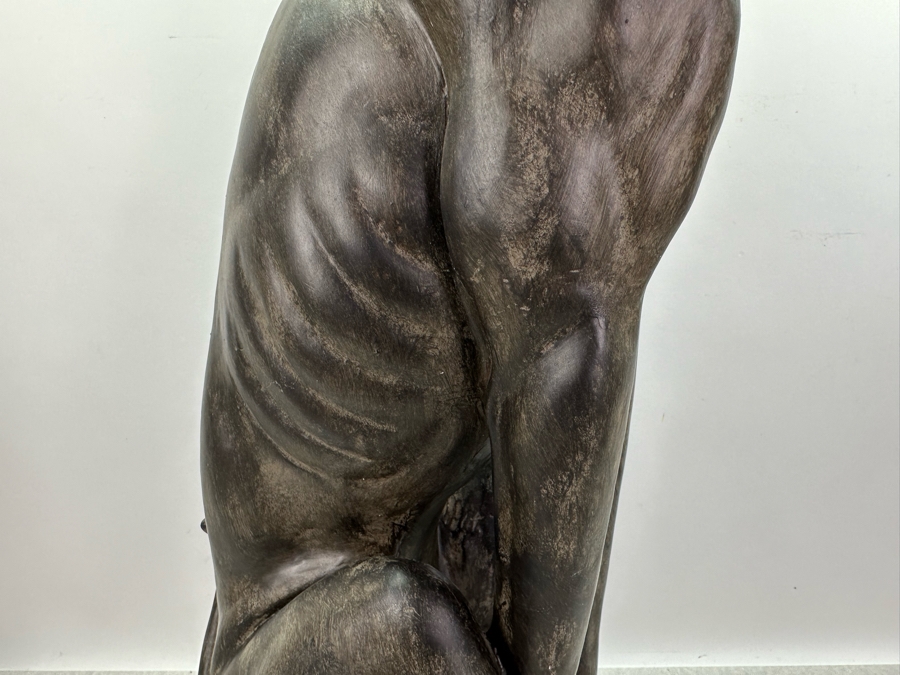 Large Resin Art Deco Style Greyhound Dog Sculpture, New 31.5'H [Photo 4]