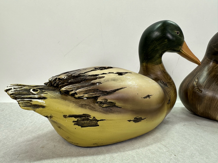 Pair Of Decorative Resin Duck Decoys, New Each 14'W [Photo 2]