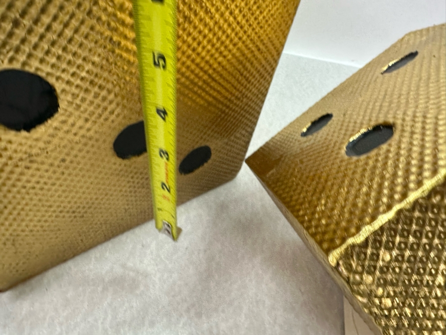 Set Of Three Decorative Metal 3-D Dice Wall Artwork By BAK Home Beth Kushnick Collection, New Largest Is 8.5'H [Photo 7]