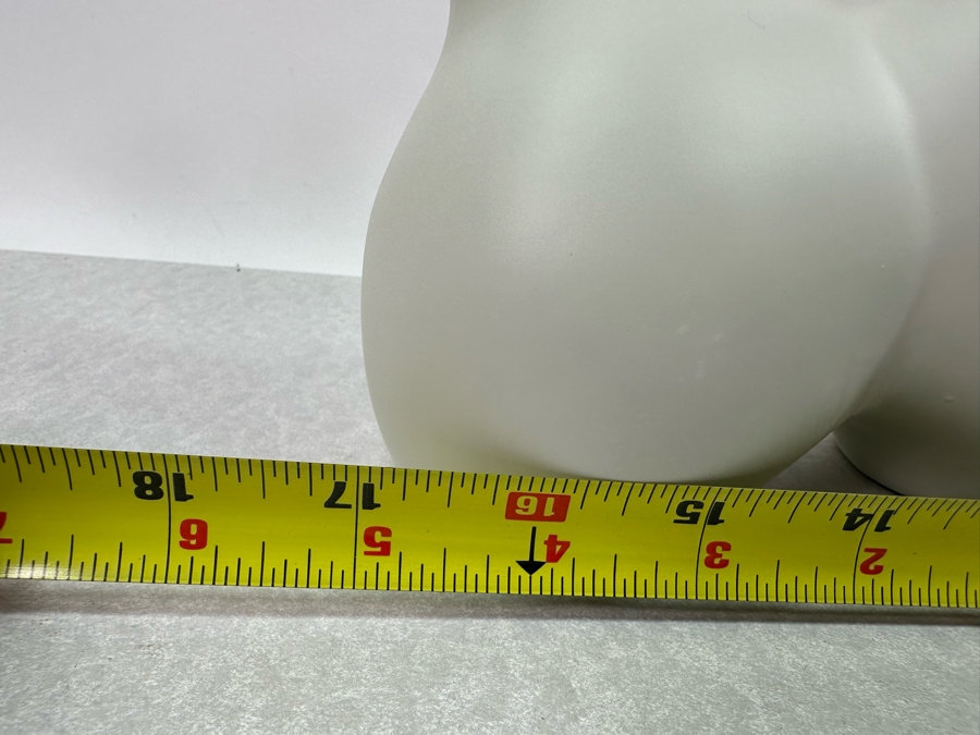 White Sculptural Ceramic Vase, New 17'W X 7'H [Photo 5]