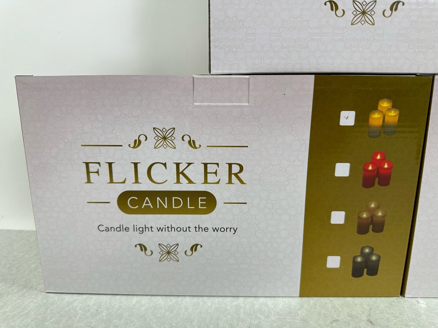 Three Boxes Of Flicker Candles, New [Photo 3]