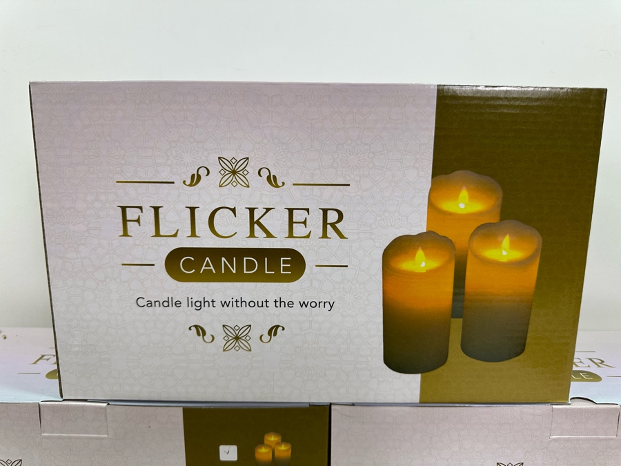Three Boxes Of Flicker Candles, New [Photo 2]