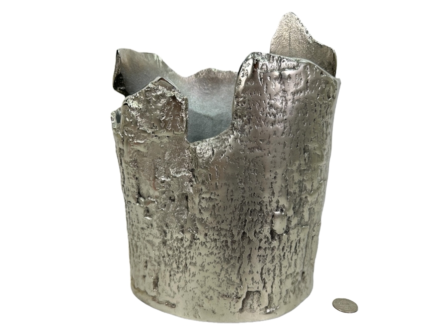 Metal Sculptural Vase, New 8'W X 11'H