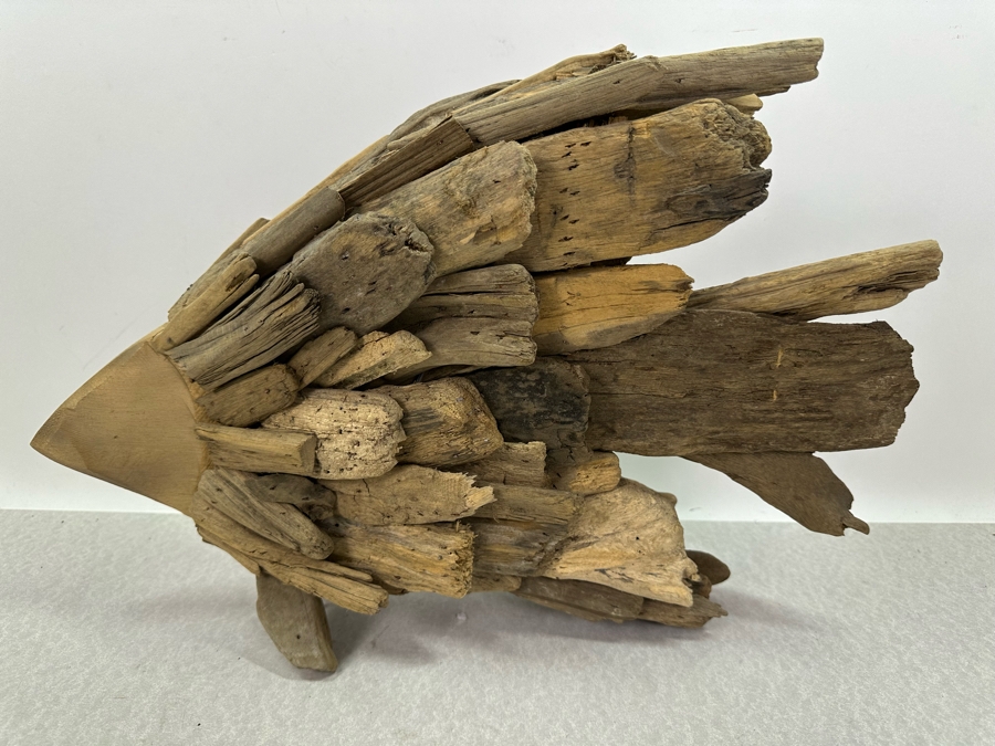 Handmade Wooden Fish Sculpture 19'W X 13'H [Photo 4]