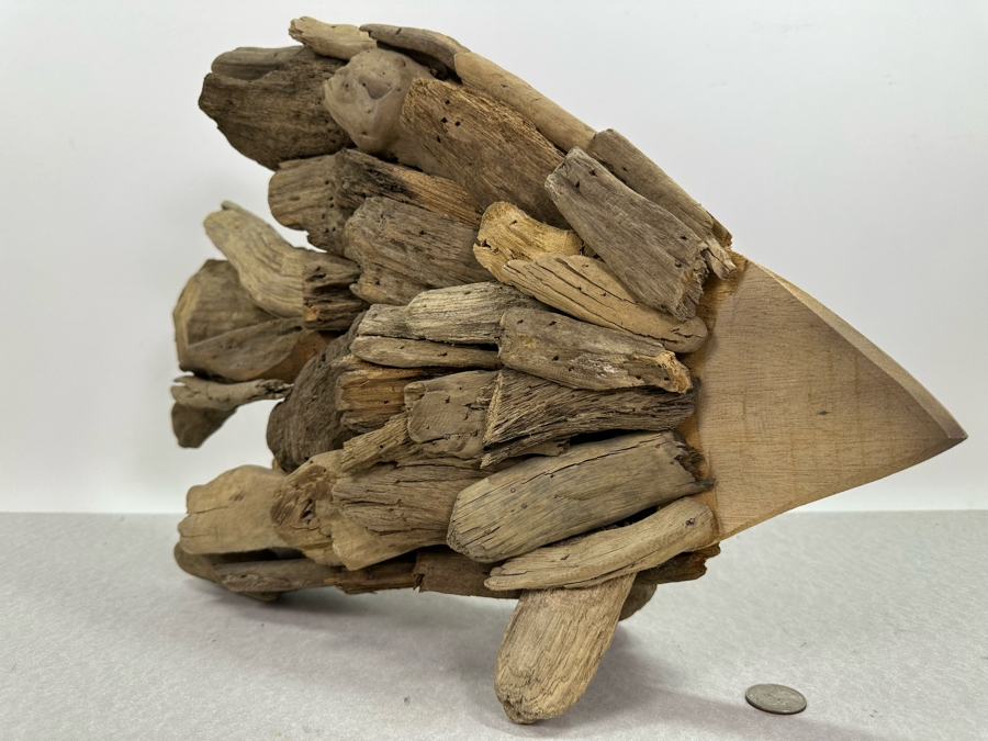 Handmade Wooden Fish Sculpture 19'W X 13'H [Photo 3]