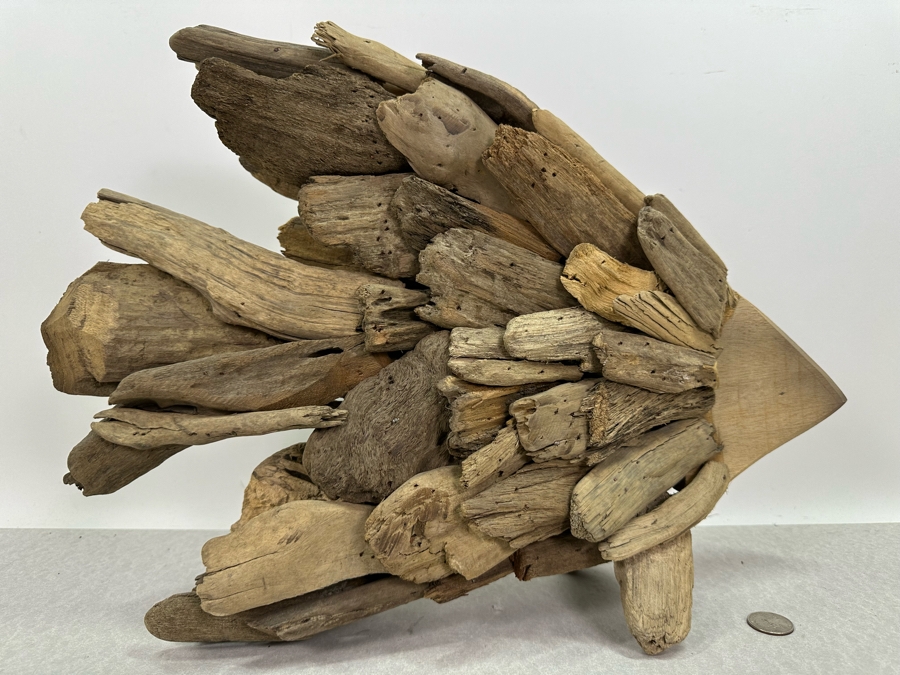 Handmade Wooden Fish Sculpture 19'W X 13'H [Photo 2]
