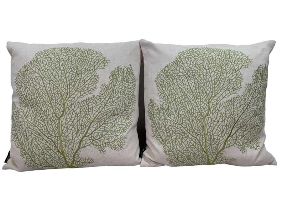 Pair Of Safavieh Designer Throw Pillows, New 17' X 16'