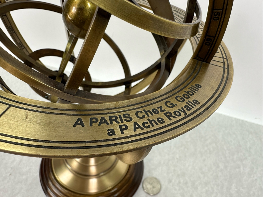 Decorative Zodiac Armillary Metal Desk Sphere Globe, New 11'H [Photo 5]