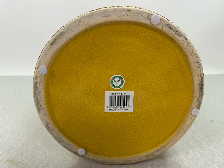 Decorative Yellow Ceramic Milk Jug 10'W X 14'H [Photo 3]