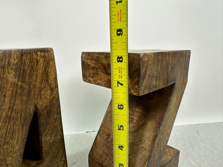Wooden A To Z Bookends, New 8'H [Photo 5]