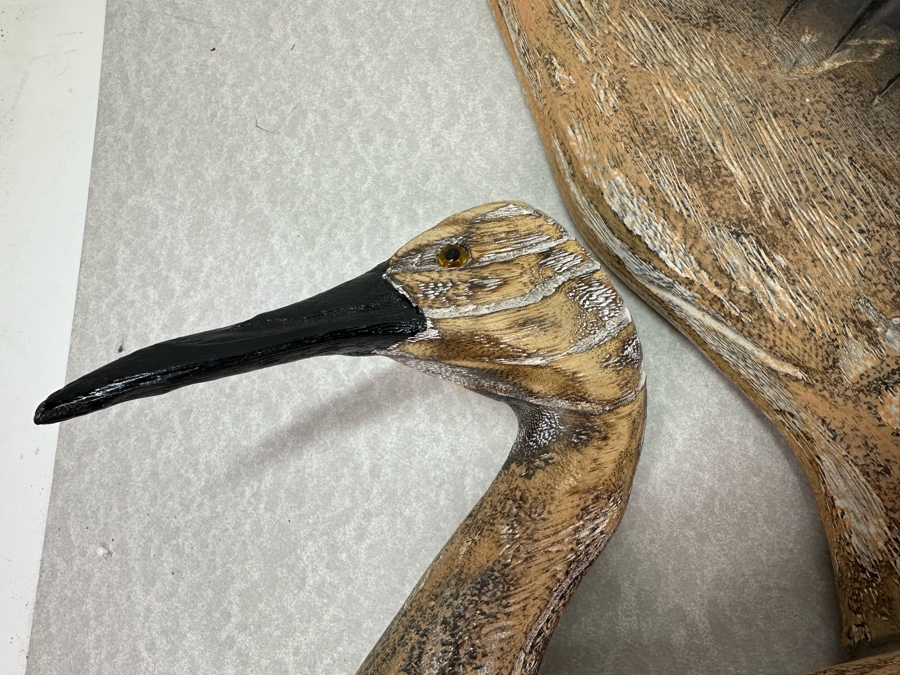 Pair Of Decorative 3D Flying Bird Wall Sculptures, New Largest Is 24'W X 17'H X 12'D [Photo 3]