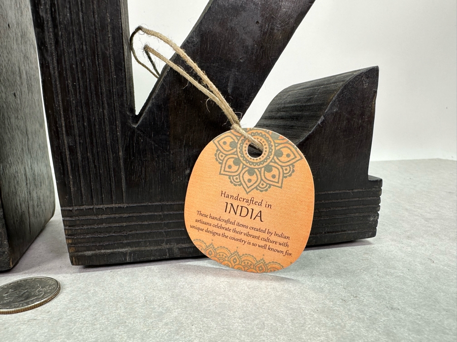 Wooden A To Z Bookends, New 8'H [Photo 3]