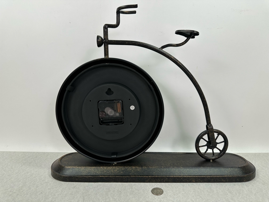 Metal Vintage Bicycle Mantle Clock, New 19'W X 15'H [Photo 4]