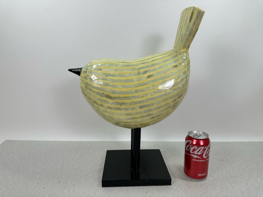 Decorative Inlaid Shell Bird Sculpture, New 14'W X 17'H [Photo 6]