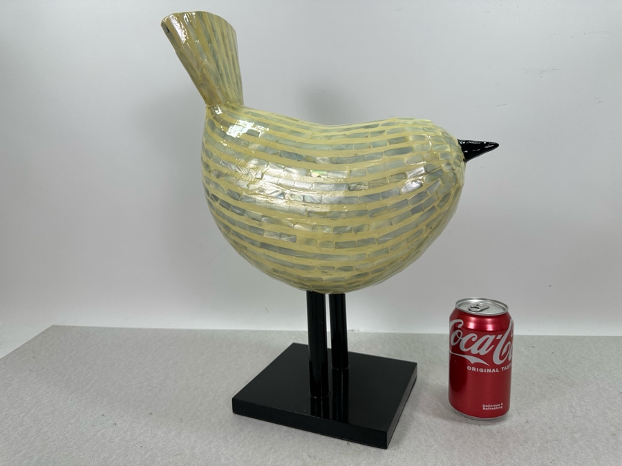Decorative Inlaid Shell Bird Sculpture, New 14'W X 17'H [Photo 3]