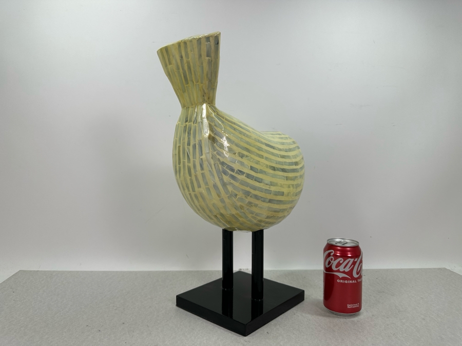 Decorative Inlaid Shell Bird Sculpture, New 14'W X 17'H [Photo 5]