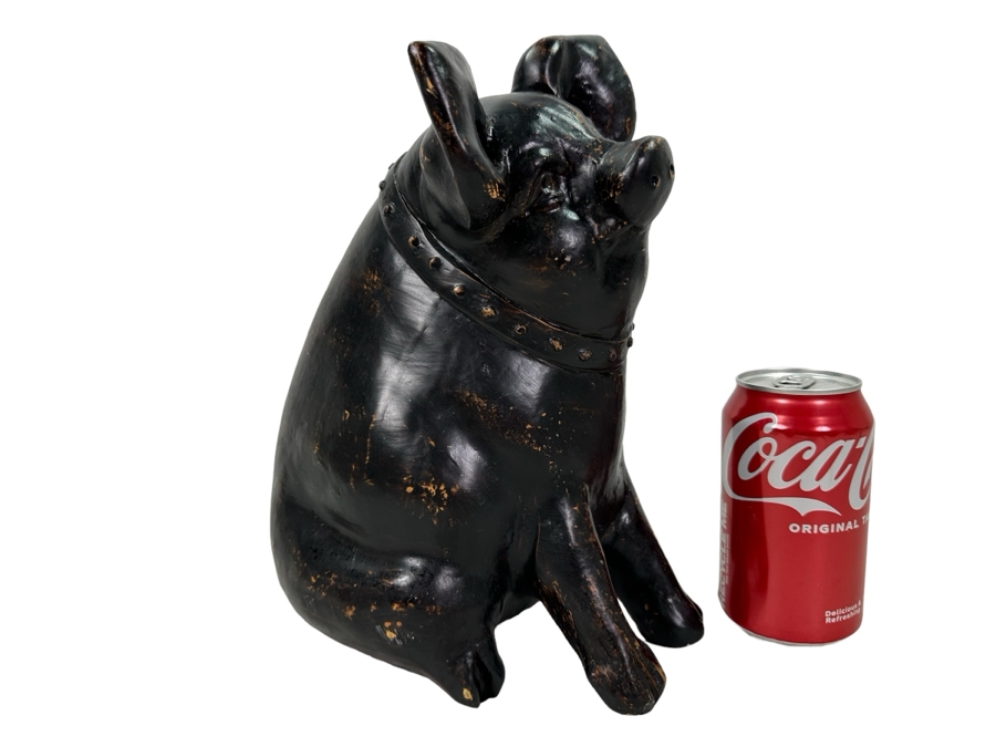 Decorative Resin Pig Sculpture, New 11'H [Photo 1]