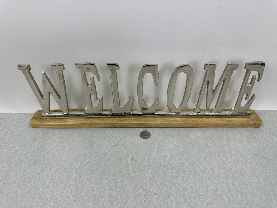Metal Welcome Sign, New 21.5'W X 6.5'H [Photo 3]