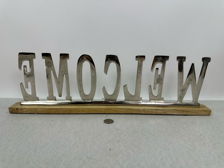 Metal Welcome Sign, New 21.5'W X 6.5'H [Photo 5]