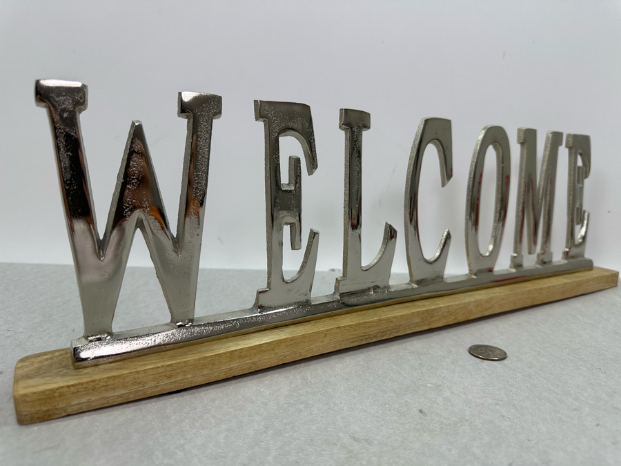 Metal Welcome Sign, New 21.5'W X 6.5'H [Photo 4]