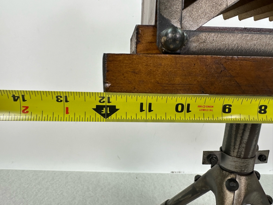 Decorative Vintage Faux Wood & Metal Bellows Camera With Tripod, New 12'W X 18'H [Photo 6]