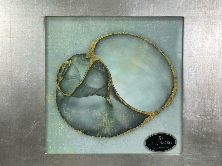 Uttermost Framed Shell Print With Silver Finish Frame, New 28' X 28' [Photo 2]