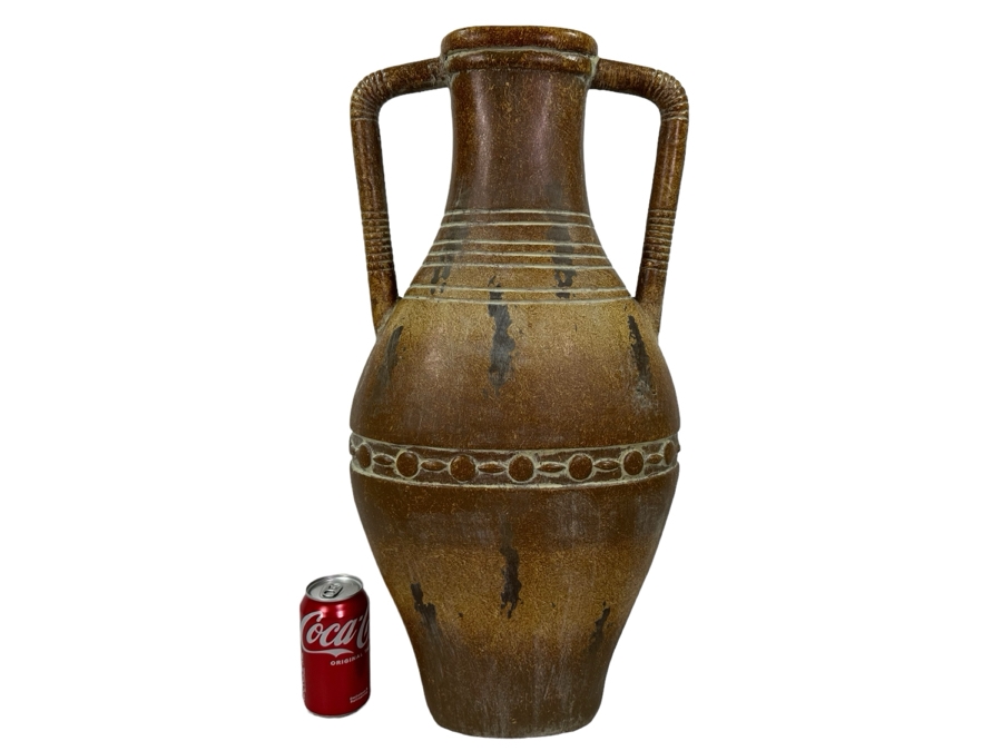 Large Ceramic Floor Vase, New 24.5'H