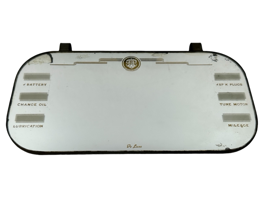 Vintage Oldsmobile Sun Visor Inside Vanity Maintenance Mirror 8'W X 4'H