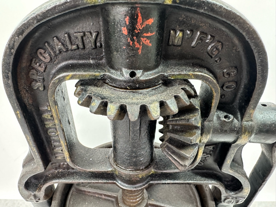 Antique Cast Iron Sausage Stuffer Specialty Mfg Co Phila. PA 1897 Patent Date 13'H X 22.5'H [Photo 6]