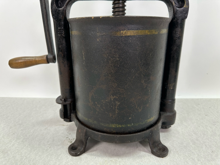 Antique Cast Iron Sausage Stuffer Specialty Mfg Co Phila. PA 1897 Patent Date 13'H X 22.5'H [Photo 9]