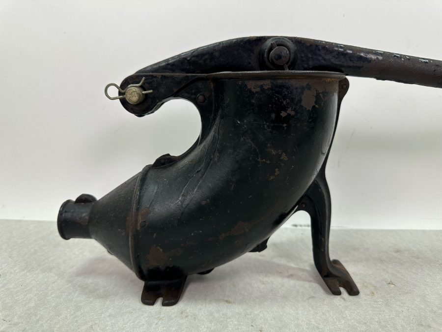 Primitive Cast Iron Sausage Stuffer 24'W X 8'H [Photo 2]