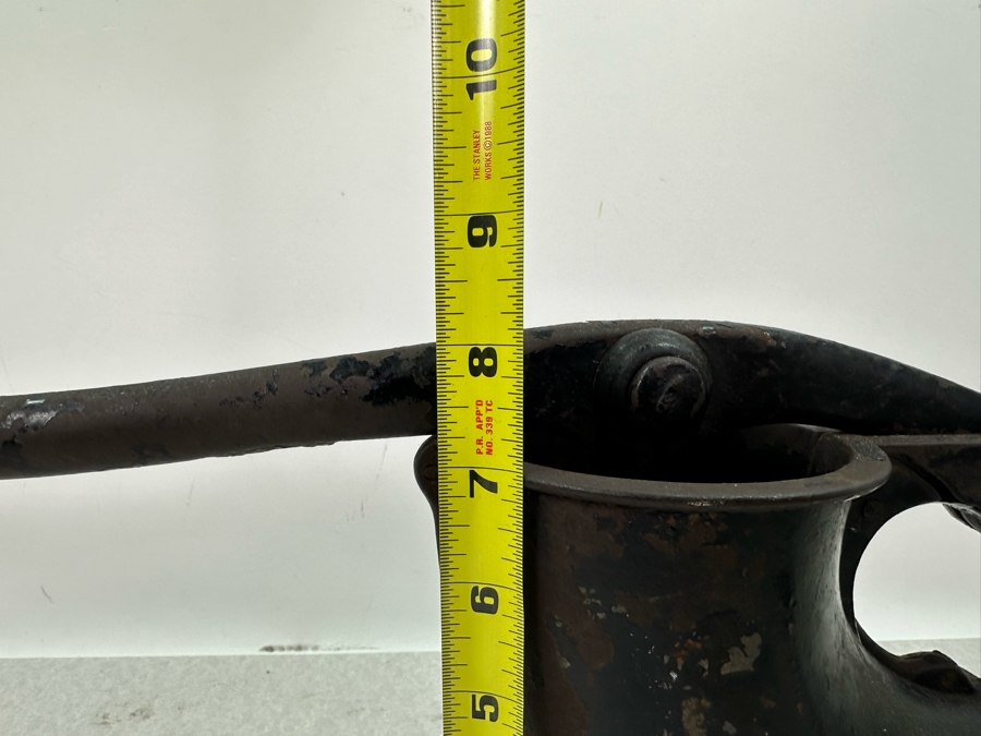 Primitive Cast Iron Sausage Stuffer 24'W X 8'H [Photo 6]