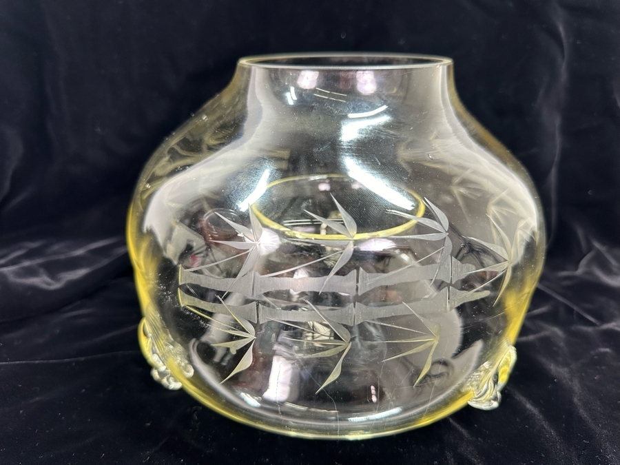 Vintage Etched Glass Insect Catcher 9'W X 9'H [Photo 5]