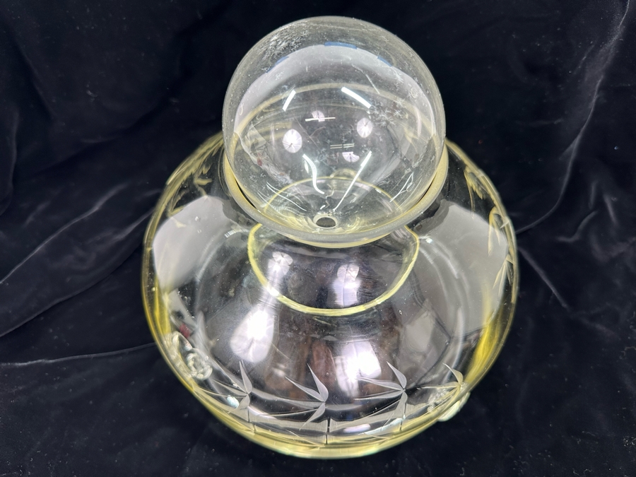 Vintage Etched Glass Insect Catcher 9'W X 9'H [Photo 3]