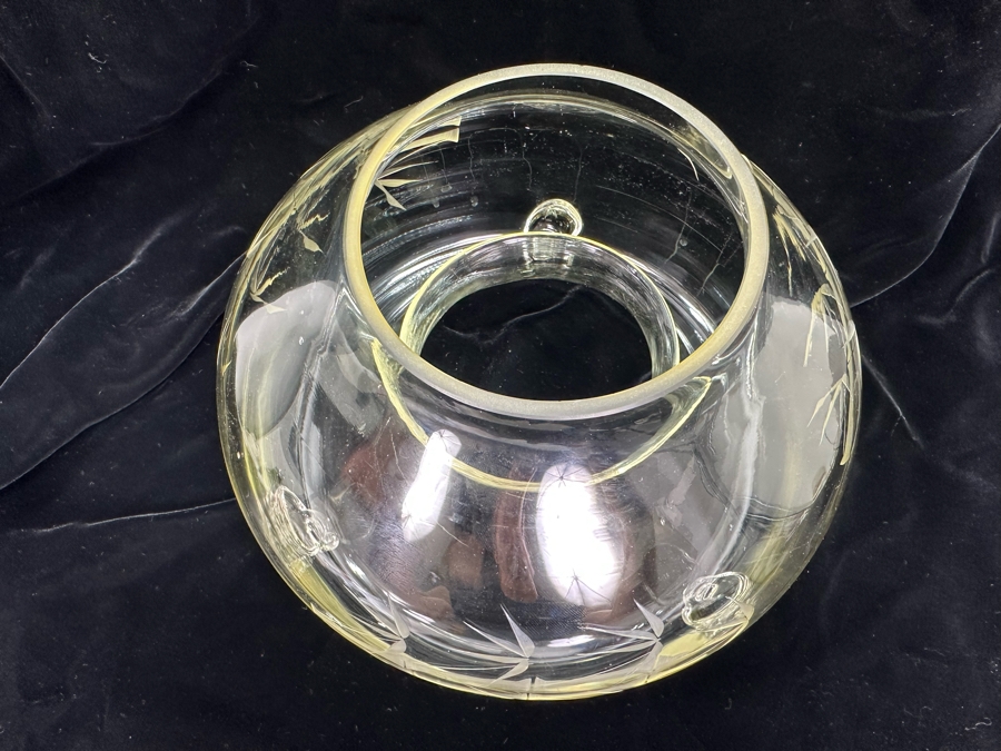 Vintage Etched Glass Insect Catcher 9'W X 9'H [Photo 4]