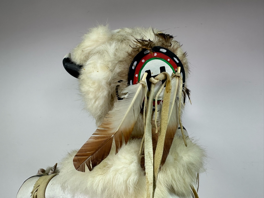 Large Native American Hopi Kachina Doll 'White Buffalo' 27'H [Photo 12]