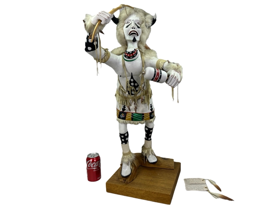 Large Native American Hopi Kachina Doll 'White Buffalo' 27'H [Photo 1]