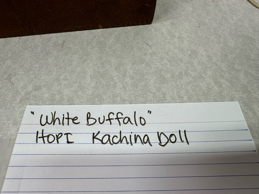 Large Native American Hopi Kachina Doll 'White Buffalo' 27'H [Photo 14]